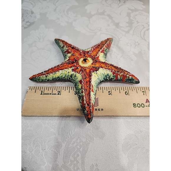 Vintage Italy Terra Cotta Sea Life Wall Hangings Set Of 3 - Picture 13 of 16